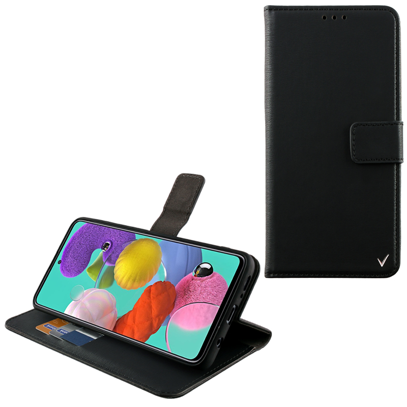 VOLTE-TEL ΘΗΚΗ SAMSUNG A51 A515 ALLURE MAGNET BOOK STAND CLIP BLACK