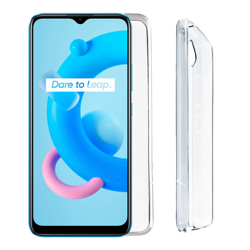 VOLTE-TEL ΘΗΚΗ REALME C11 2021 6.52" SLIMCOLOR AIR TPU FULL CAMERA PROTECTION ΔΙΑΦΑΝΗ