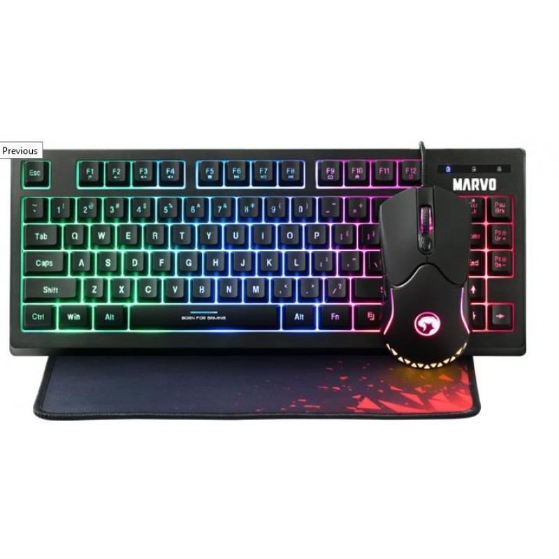 Marvo CM310 3in1 Σετ Gaming Πληκτρολόγιο με RGB φωτισμό & Ποντίκι (Αγγλικό US)