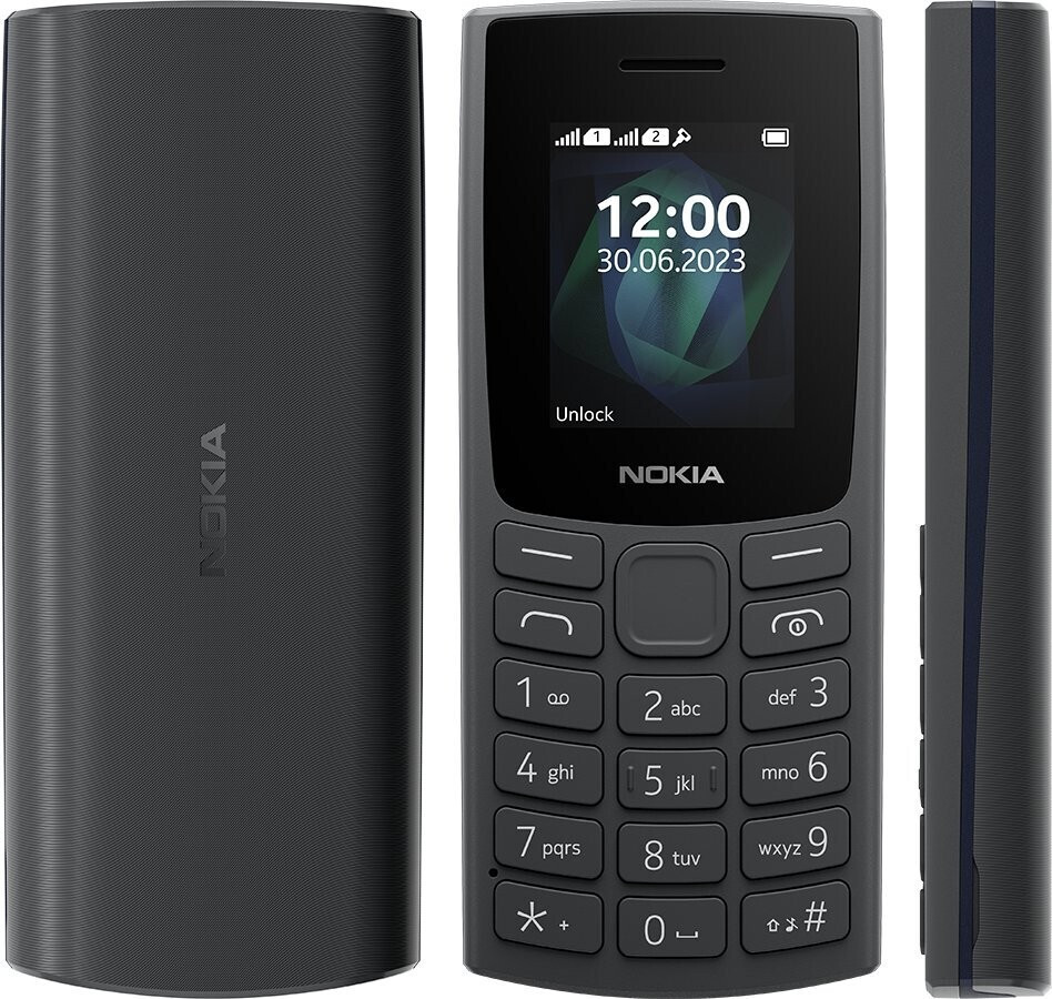 Nokia 105 (2023) Dual SIM TA-1557 Charcoal Black
